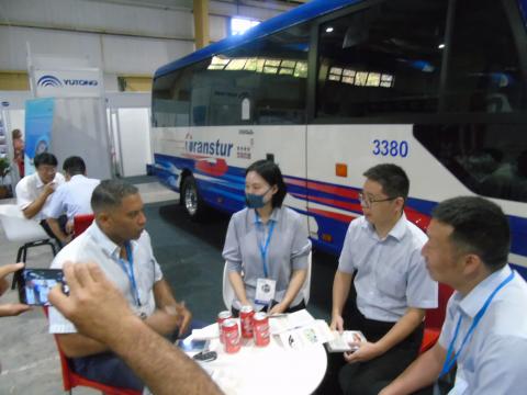 Transporte Escolar participa en la Feria Internacional de Transporte y Logística en el Recinto Ferial PABEXPO. Presenta propuesta de Proyecto a la cooperación internacional de cuba Caribe. “Movilidad en Ómnibus especiales Eléctricos para el traslado de estudiantes con discacidad Físico-motoras.” 